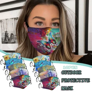 

10PCS Windproof Foggy Haze Anti-Spitting Protective Mask Breathable Sunscreen Fashion Scarf Mask drop-shipping#3
