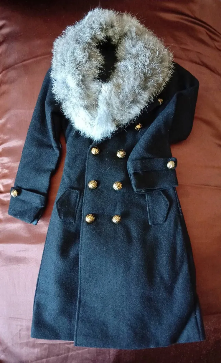 1/3 масштабная BJD Одежда для кукол пальто с меховым воротником BJD/SD аксессуары SSDF ID72