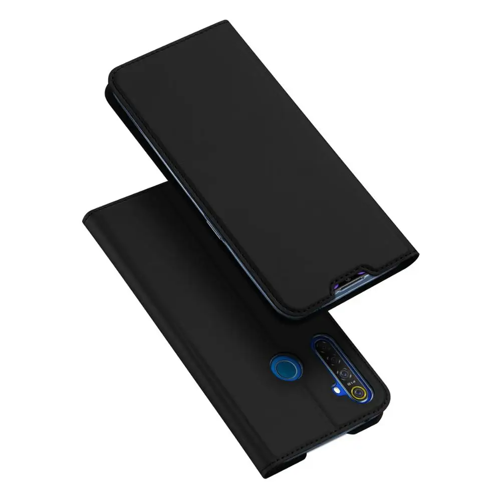Для OPPO Realme 5 Realme5 чехол Роскошный кожаный флип на магните для Чехол подставка