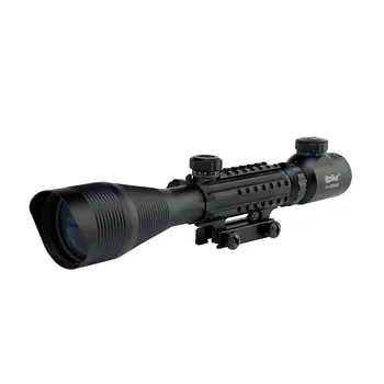 

C4-12X50 Optical Rifle Scope Red Green Dual Illuminated Shockproof Scope fit For 20mm Rail Tactical Hunting