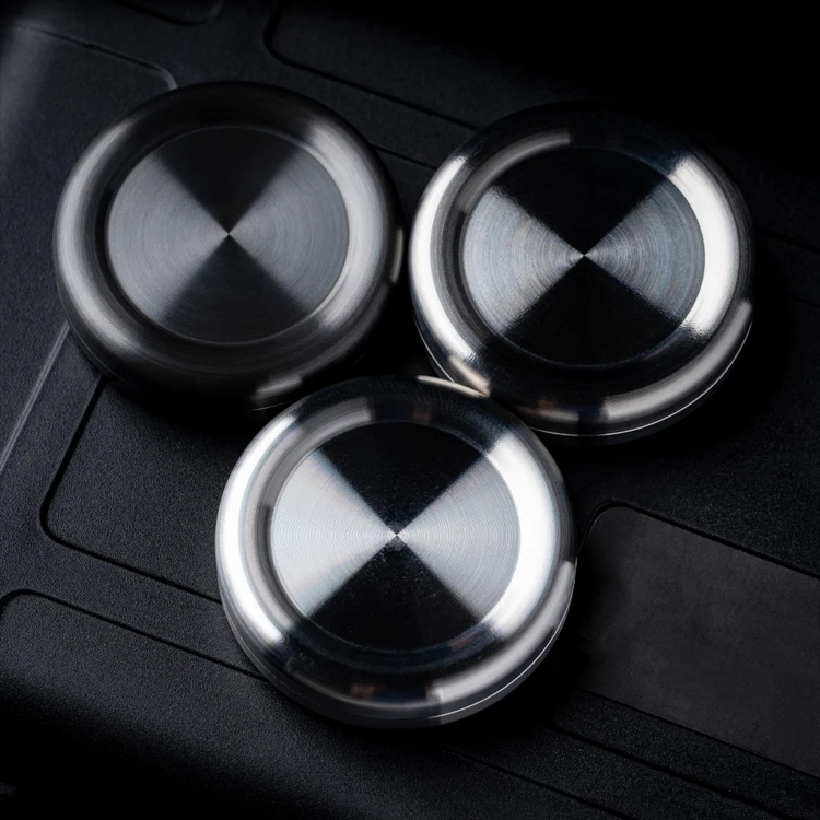 

40mm Metal Pop Coin PPB Fidget Spinner Fingertip Push Cards Tide Play EDC Magnetic Finger Stress Reliever Pocket Toy Funny Gifts