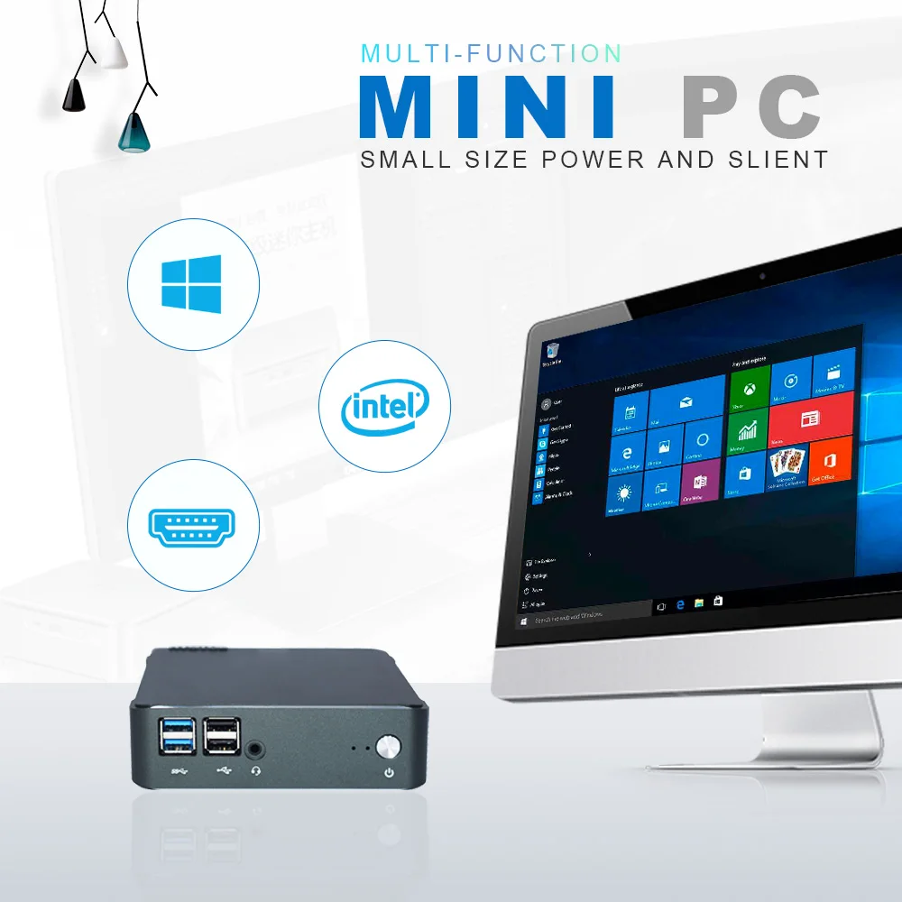 Мини игровой ПК четырехъядерный Intel i7 8565U i5 8265U Pentium 5405U Type C HD 2 0 DP 4K @ 60 Гц i3 8145U тонкий