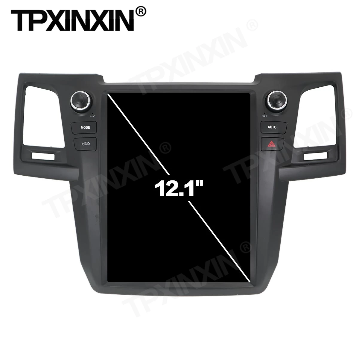 128 Tesla Carplay Android Car Radio 2 Din Stereo Receiver For Toyota Fortuner Hilux 2007 2008 2009 2010 2011 2012 2013 2014 2015
