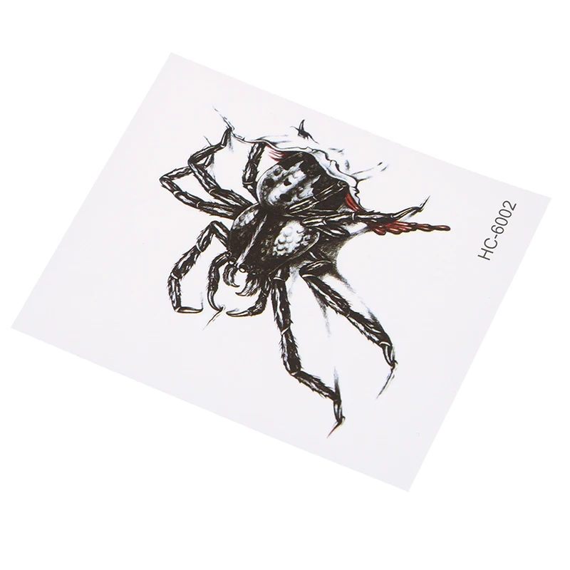 1pc Waterproof Tattoo Stickers Cover Scars Spider Tattoo Body Painting Tattoo Stickers 105*60mm