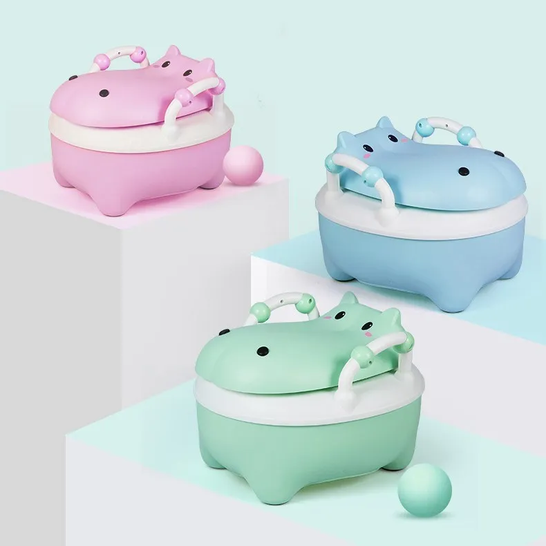

Chamber Pot Sit Toilet Portable Baby Toilet Male Baby 1-3 a Year of Age Infants Children GIRL'S Household Hippo-