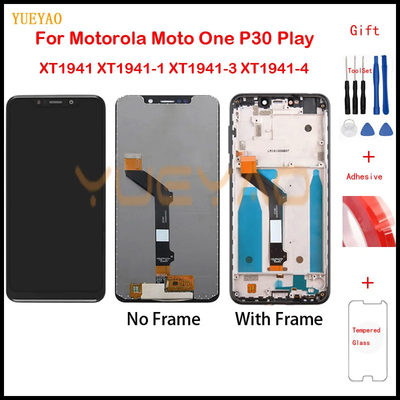 5 9 &quotдля Motorola Moto один P30 играть XT1941-1 XT1941-3 XT1941-4 ЖК-дисплей с сенсорным экраном
