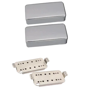 

Neck&Bridge Humbucker Baseplate with 2pcs Cover for Electric Guitar Parts