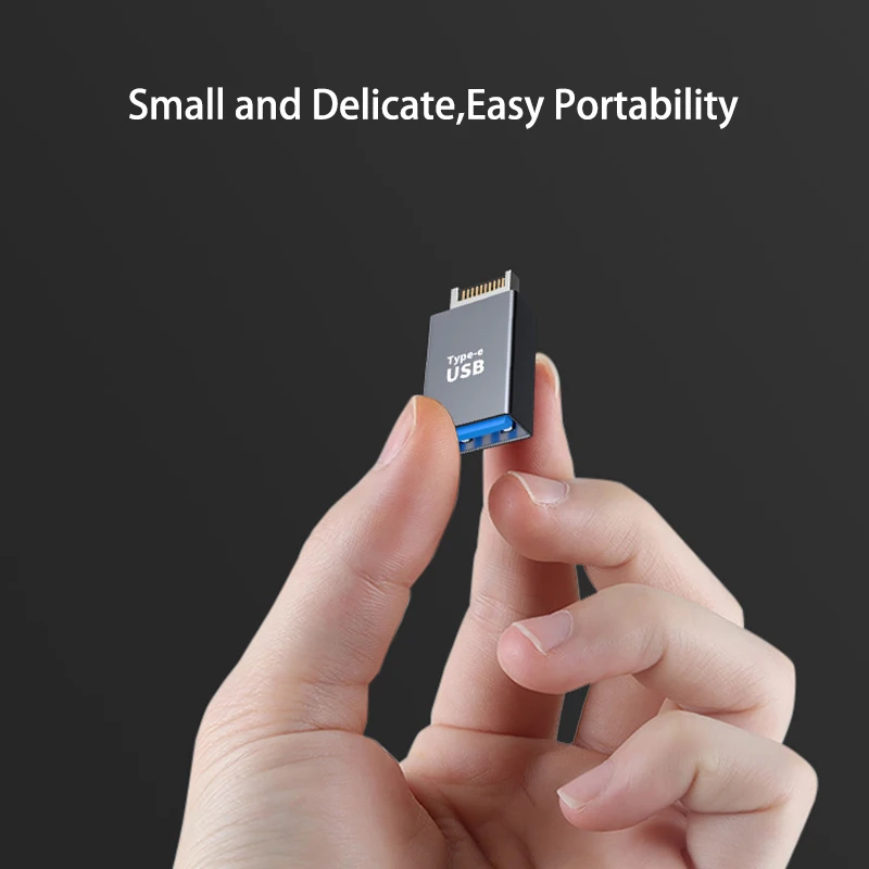 Usb 3.1 Cabeçalho do Painel Frontal tipo e para Cabo de Expansão Usb c Conector Adaptador para Computador Desktop Placa-mãe Plug - Imagem 3