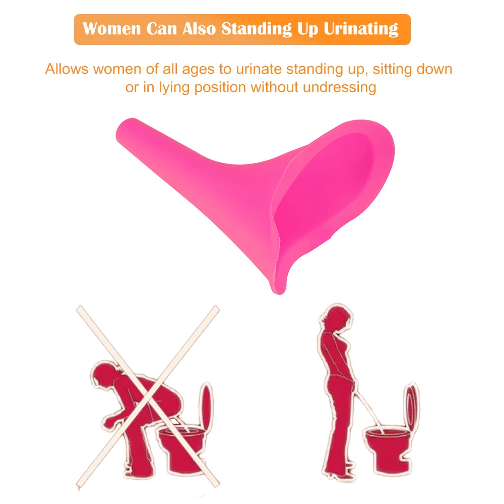 Высокое качество Портативный Женский Кемпинг мочи устройство Воронка-писсуар женский дорожный туалет для мочеиспускания Женщины Stand Up& Pee мягкий