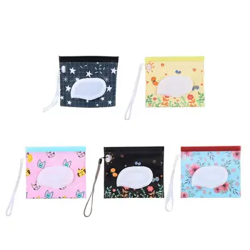 

Reusable Wet Wipe Pouch Dispenser EVA Case Eco-friendly Travel Clutch Pouch Portable Baby Wipes Container Holders