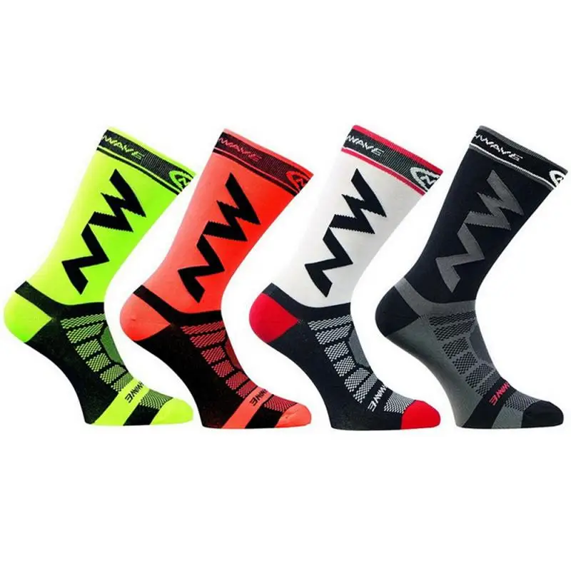 

2019 New Anti Slip Seamless Cycling Socks Integral Moulding High-tech Bike Sock Compression Bicycle Outdoor Running Sport Socks