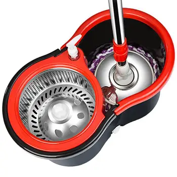 

Mop lever rotation universal hand-free automatic water-splitting household lazy one mopping mopping mop bucket net