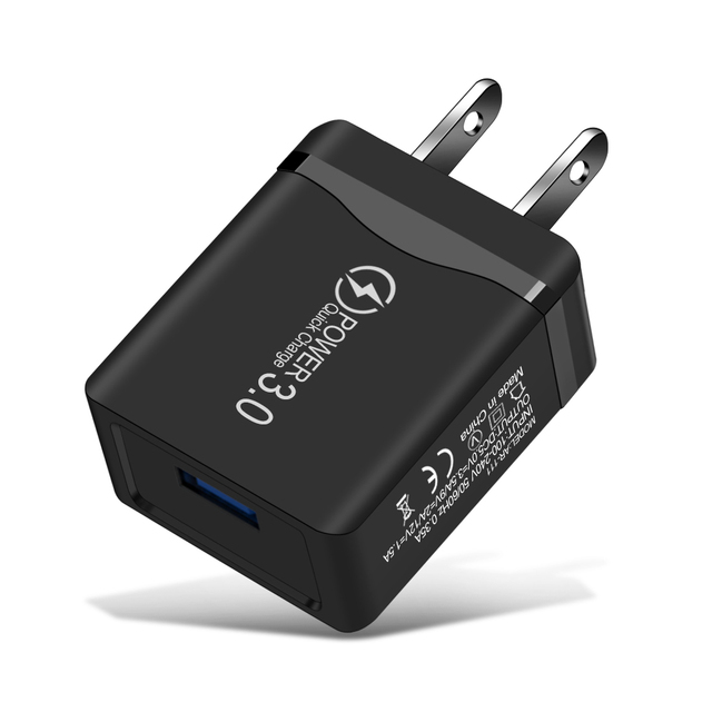 Charge 3.0 18W QC 3.0 4.0 Fast charger USB portable Charging Mobile Phone Charger For iPhone 7 8 Plus X XR XS Max Samsung