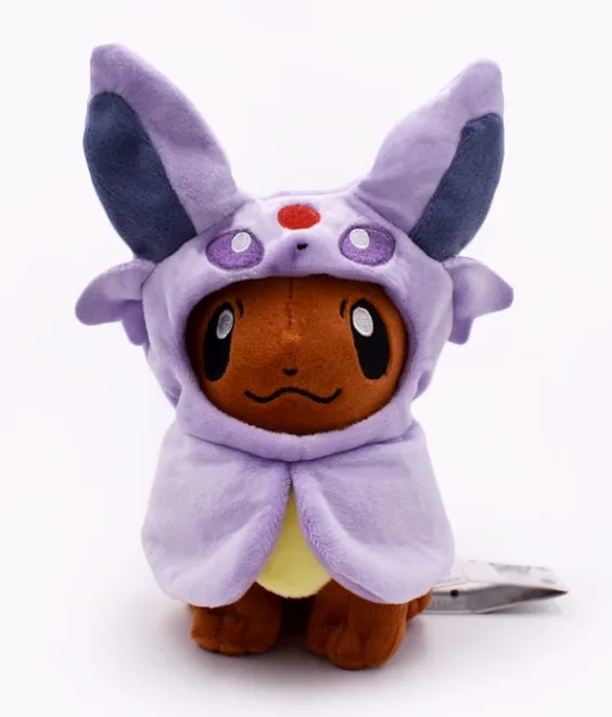 Takara Tomy Покемон плюшевый Eeveelution Eevee Косплей Jolteon Espeon Umbreon flarion Glaceon Vaporeon игрушка сильвеон аниме куклы - Цвет: B