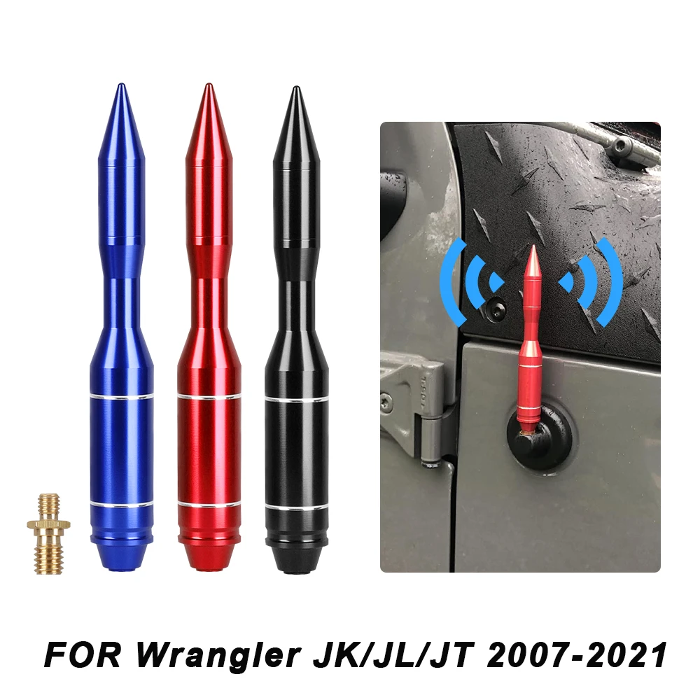 145mm 5.7inch Car Bullet Antenna Mast With M8*1.5 Accessories For Jeep