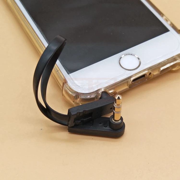 Ultra Short 3.5mm Double Elbow AUX Audio Cable (10cm) for Vehicle Description Image.This Product Can Be Found With The Tag Names 3section double elbow aux audio cable, Computer Cables Connecting, Computer Peripherals, PC Hardware Cables Adapters