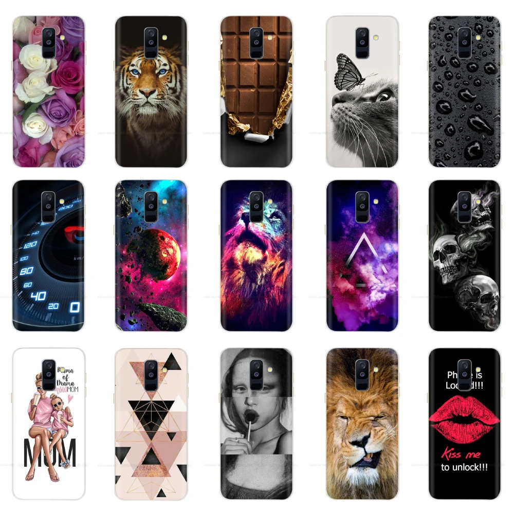Silicone Case For Samsung Galaxy A6 2018 Case Dual Sm A600 A600f Coque For Samsung A6 Plus 2018 A605 A605f Case Cover Hoesje - Mobile Phone Cases & Covers - AliExpress