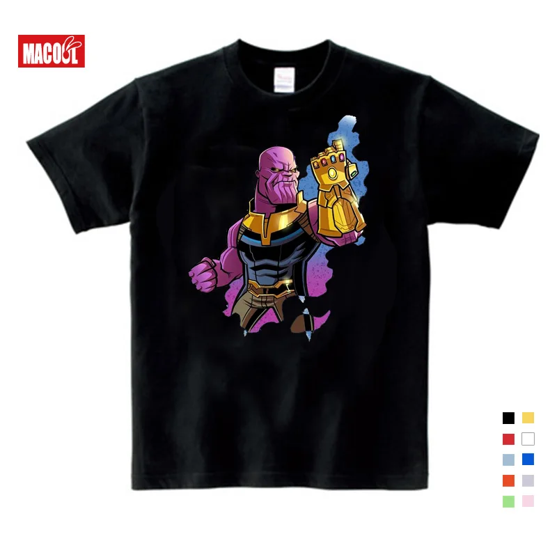 

NEW 2020 Summer Kids T Shirt Boys Clothes Avengers Infinity War Superhero Thanos Hulk Tshirts for boys 3-12 years t shirt