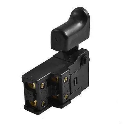 

AC 250V 6A Power Tool DPST 2P1T Without Lock Push Trigger Switch Unadv