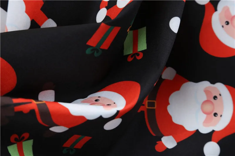 Рождественские Зимние платья для женщин Санта Клаус качели Винтаж халат элегантные вечерние размера плюс платье с длинным рукавом повседневное девушка Декор подарок