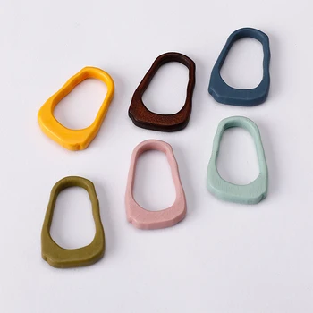 

Spring style 20pcs/lot color print geometry irregular shape wood beads diy jewelry earring/garment pendant accessory