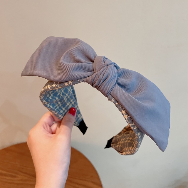 Color Simple Style Elastic Bows Headband Hair Hoop Accessories for Girls Hair