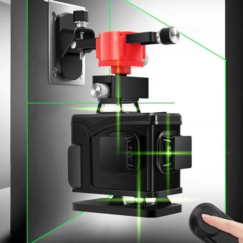 Outdoor 16 Lines 12 Lines Laser Level Automatic Leveling Green Light with Wall Bracket Laser Lift Platform Infrared Level Meter
