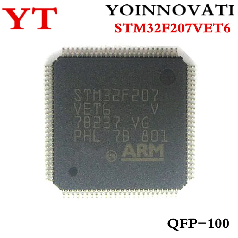 10 шт./лот STM32F207VET6 STM32F207 VET6 QFP-100 IC | Электронные компоненты и принадлежности
