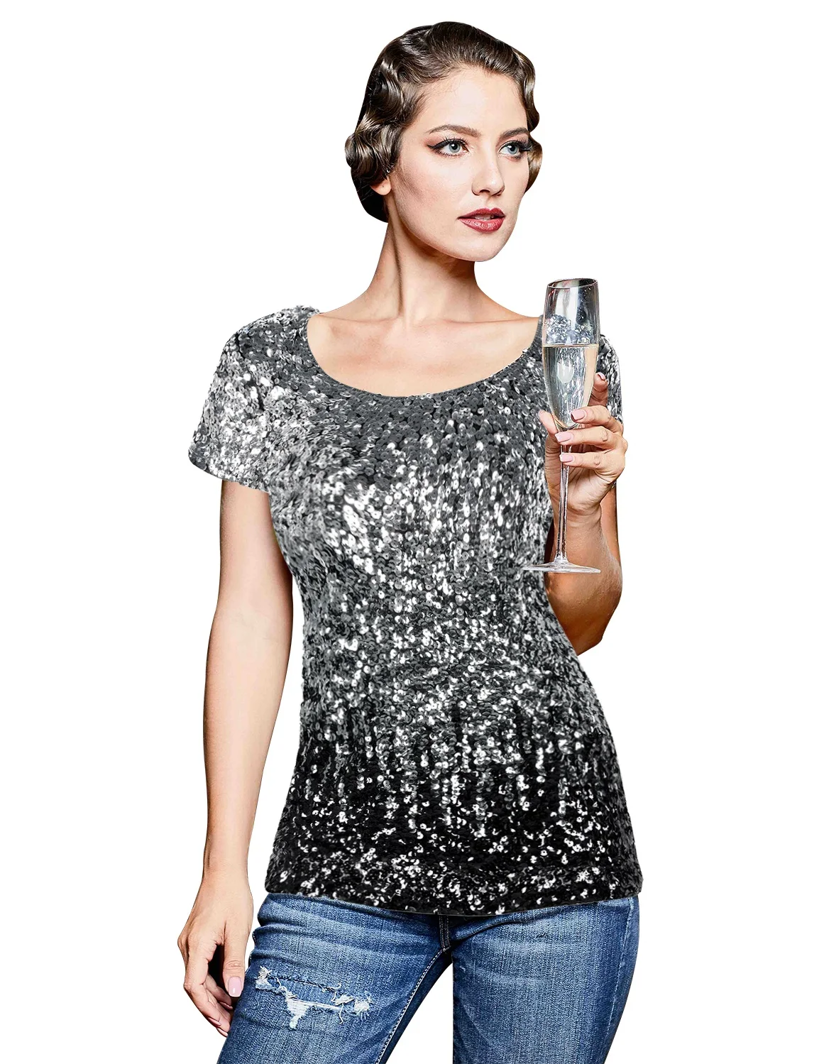 formal sequin tops