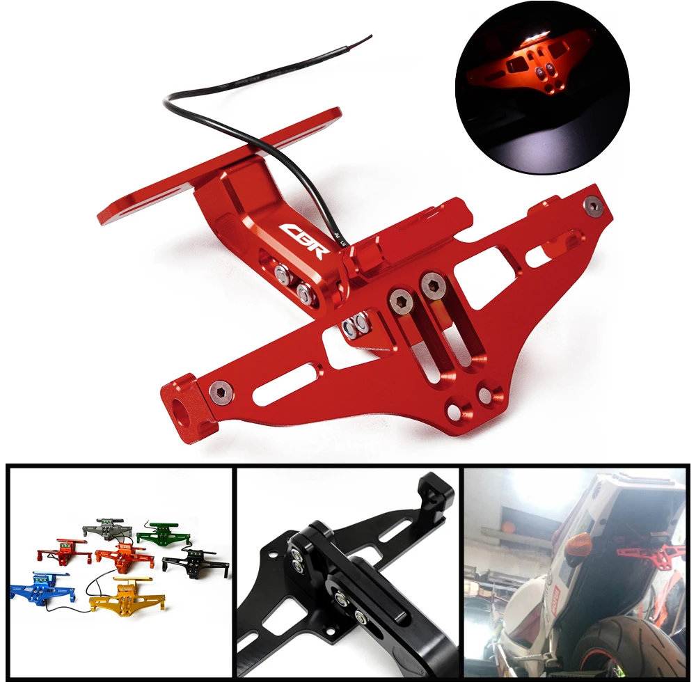 Держатель кронштейна номерного знака мотоцикла для HONDA CBR 125 250 300 500 650R 600 900 929 954 1000