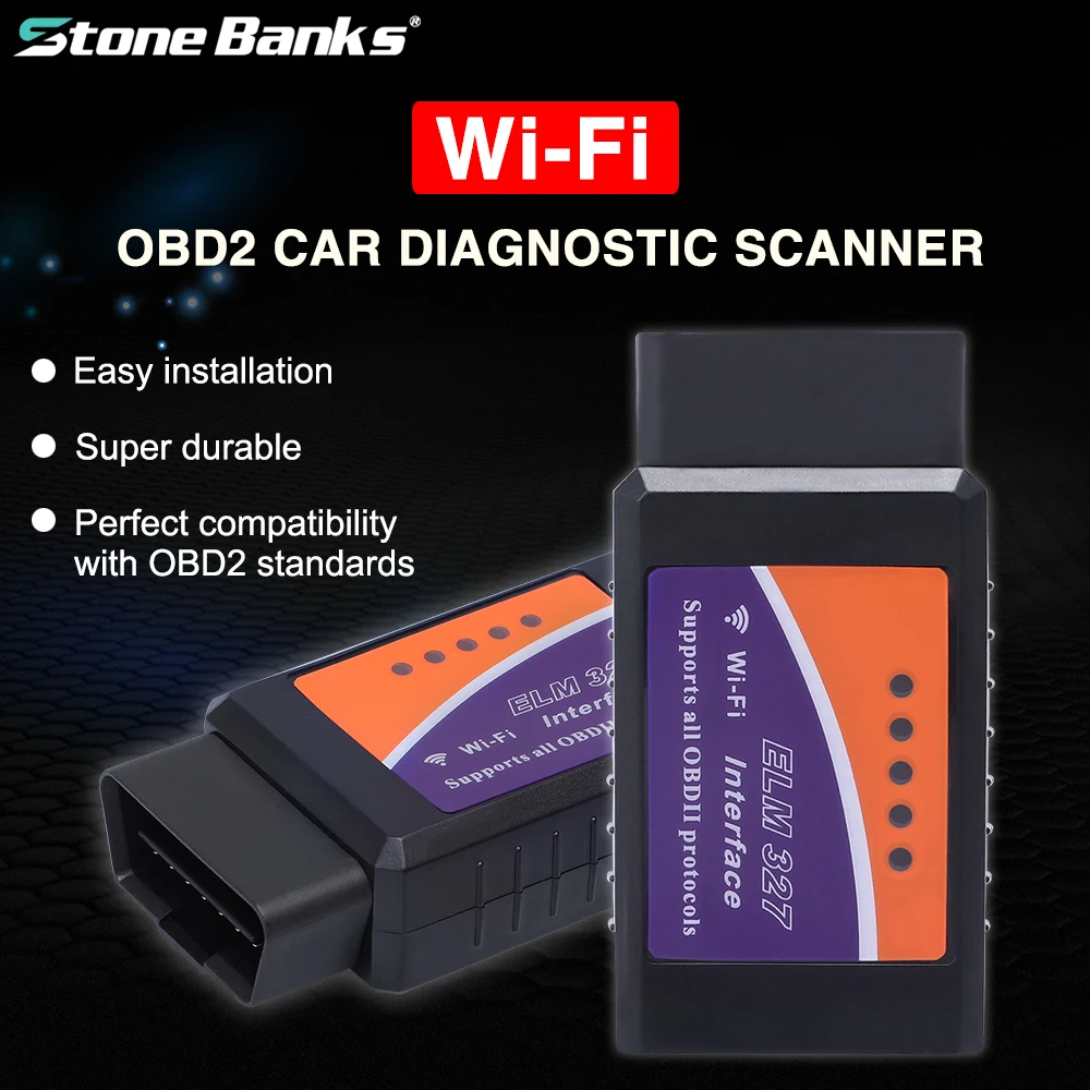 V1.5 elm327 ObdII Bluetooth Wifi Авто elm327 2,0 диагностический инструмент автомобильный адаптер OBD2 сканер автомобиля Easydiag код ридер для Android