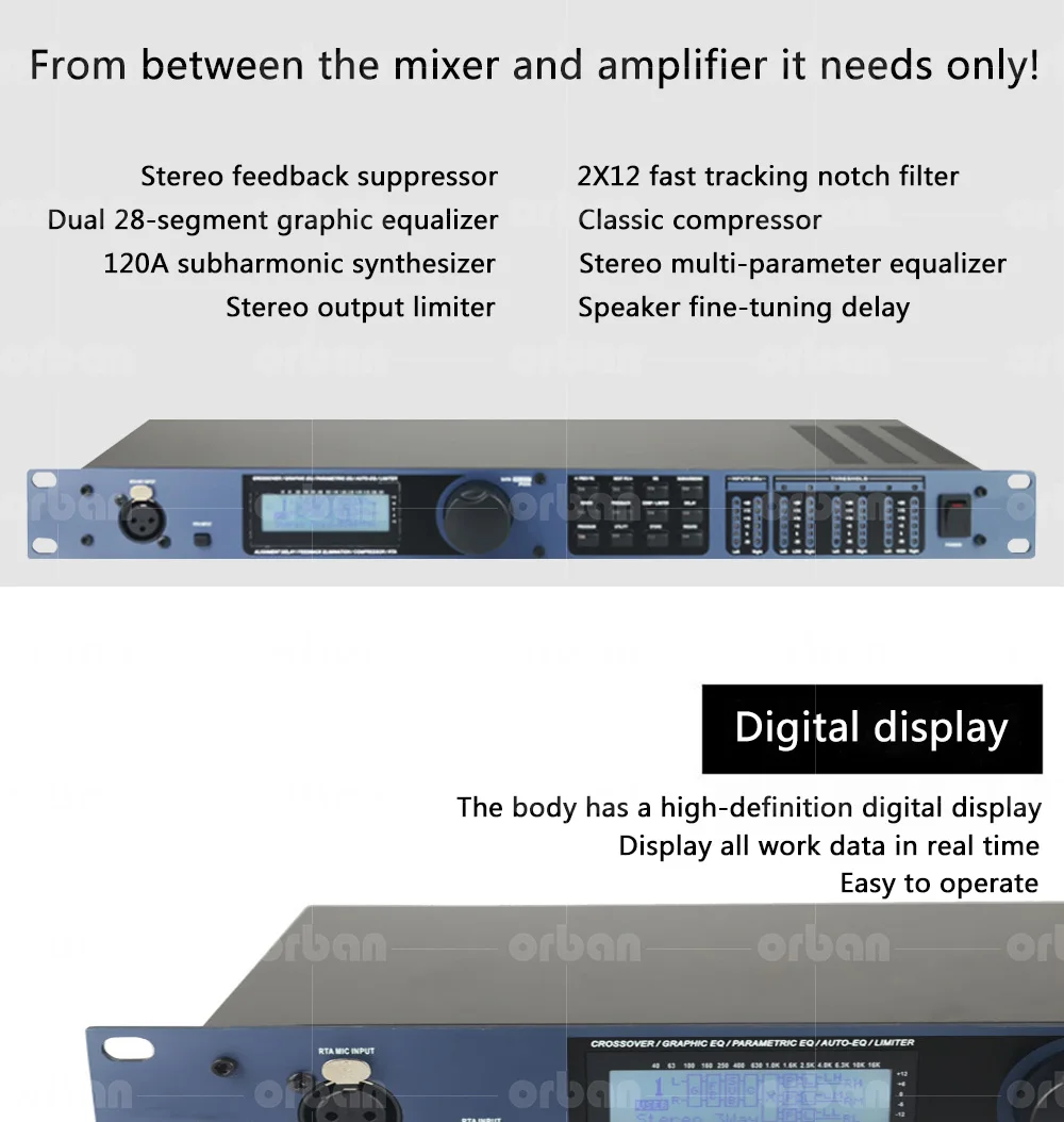 Sale PA 2 in 6 out of professional processor stage performance professional digital audio processor 0