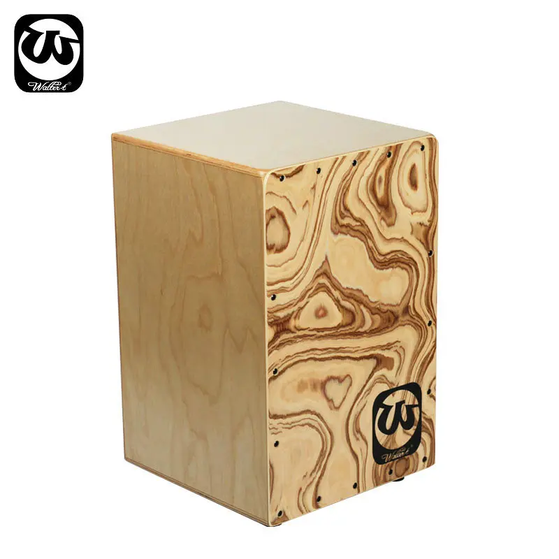 Walter.t Cajon Wooden Box Adult Hand Drum Beginner Kid Gift Tambourine