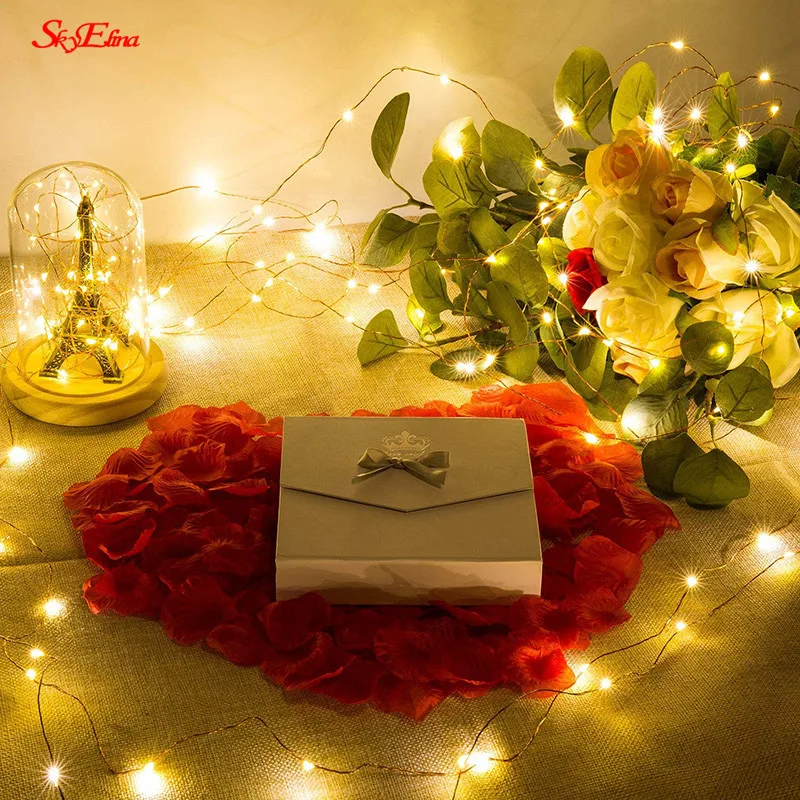 2/5/10m LED String lights New Year Christmas Garlands Wedding Fairy light fairy Light party Outdoor Curtain Decor 5z | Дом и сад