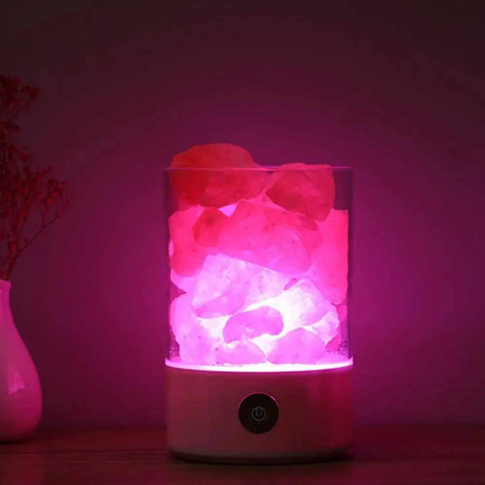  Salt Lamp Himalayan Crystal Salt Stone Lamp Negative Ion Air Purification Lamp Sleep Aid Square Rou - 4000246833902