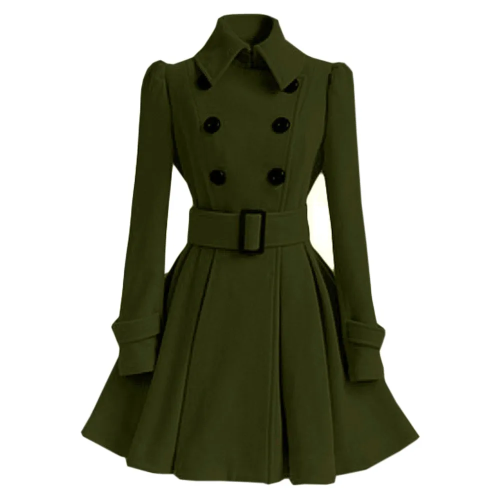 Женская парка, зимнее пальто, женское Смешанное пальто, винтажное теплое шерстяное пальто, парка, куртка, пальто с поясом, женские куртки, верхняя одежда