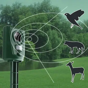 

Outdoor Garden Solar Animal Traps Ultrasonic Animal Bird Dog Repeller PIR Sensor Dispeller