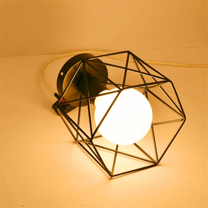 Светодиодный потолочный светильник, простой винтажный промышленный деревенский потолочный светильник, металлический светильник в деревенском стиле, креативный ретро-светильник
