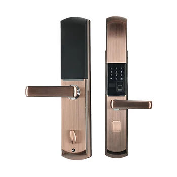 

Electric Biometric Fingerprint Lock Keyless Digital Smart Door Lock APP Touch Password Keypad Card Fingerprint 5 Ways Unlocking