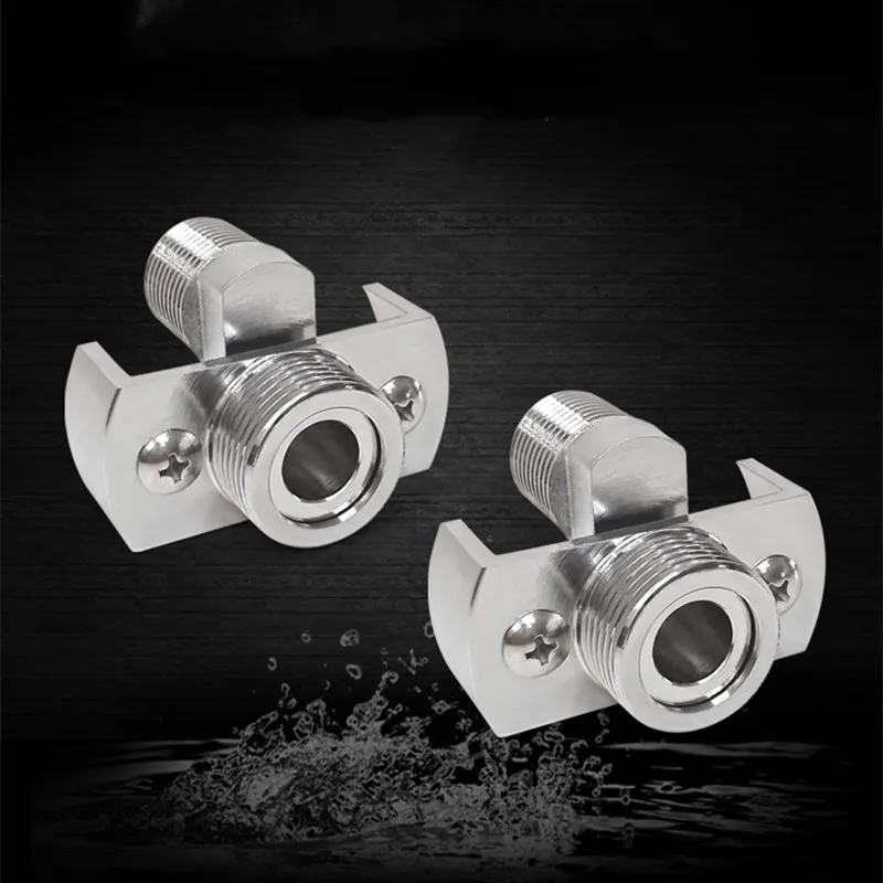 ท่อต่ออ่างอาบน้ำทองเหลืองแบบปรับได้อเนกประสงค์ พร้อมสกรูยึดแบบเอียงสำหรับแก้ไขมุม 1