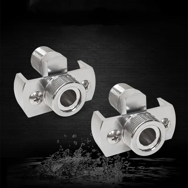 ท่อต่ออ่างอาบน้ำทองเหลืองแบบปรับได้อเนกประสงค์ พร้อมสกรูยึดแบบเอียงสำหรับแก้ไขมุม 1