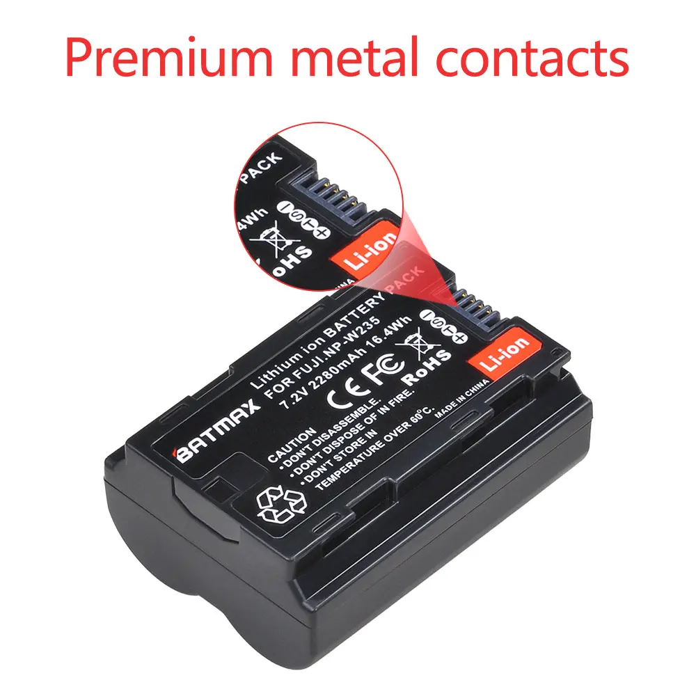 Akkus para Fujifilm Digital sem Espelho np W235 Bateria Fuji X-t4 Câmera 1 pc 2280 Mah Np-w235 - Image 4