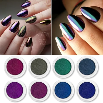 

1 Box Colorful Solid Nail Glitter Powder For Nail Art Chrome Pigment DIY Dust Nail Powder Decorations