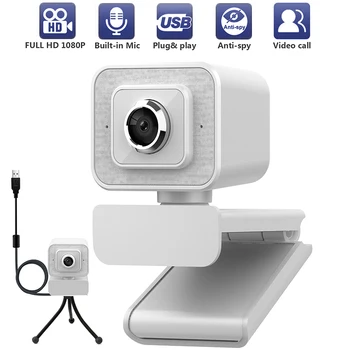 

1080P HD Webcam with Microphone, Video Call Available Pro Streaming Web Camera, Widescreen USB Computer Camera