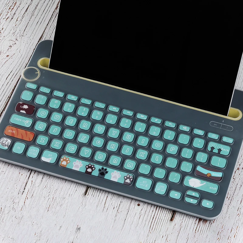 

Ultra Thin Soft Silicone Laptop Keyboard Cover Skin Protector for Logitech 480 Keyboard Letters Keyboard Stickers