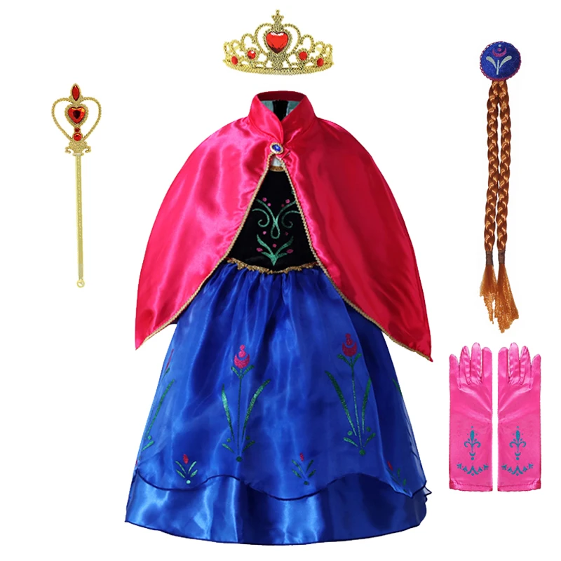 Girls Dress Princess Costume For Girls Party Halloween Cosplay Birthday