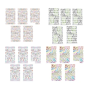 

5Pcs Nail Sticker Feather Dreamcatcher Nail Print Sticker Nail Art Decoration