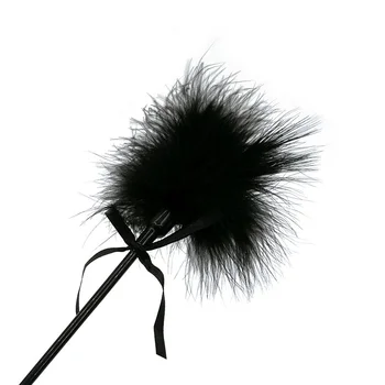 Bdsm Feather Tickled Whip Bondage Erotic Punish Fetish Leather Spanking Paddle Play Flogger Sex Toys for Lover Riding Crop Pony 4