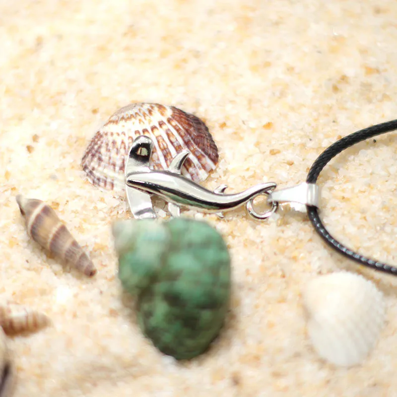 Shark Pendant Necklace for Men and Women Summer Beach Jewelry