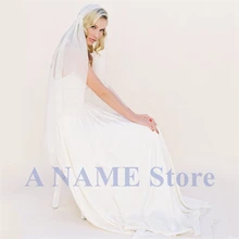 Винтаж 1950s Джульетта Кепки Фата Свадебные фаты для невест невесты длинный Тюль белого цвета оттенка слоновой кости Вуаль свадебная фата Фата, свадьба